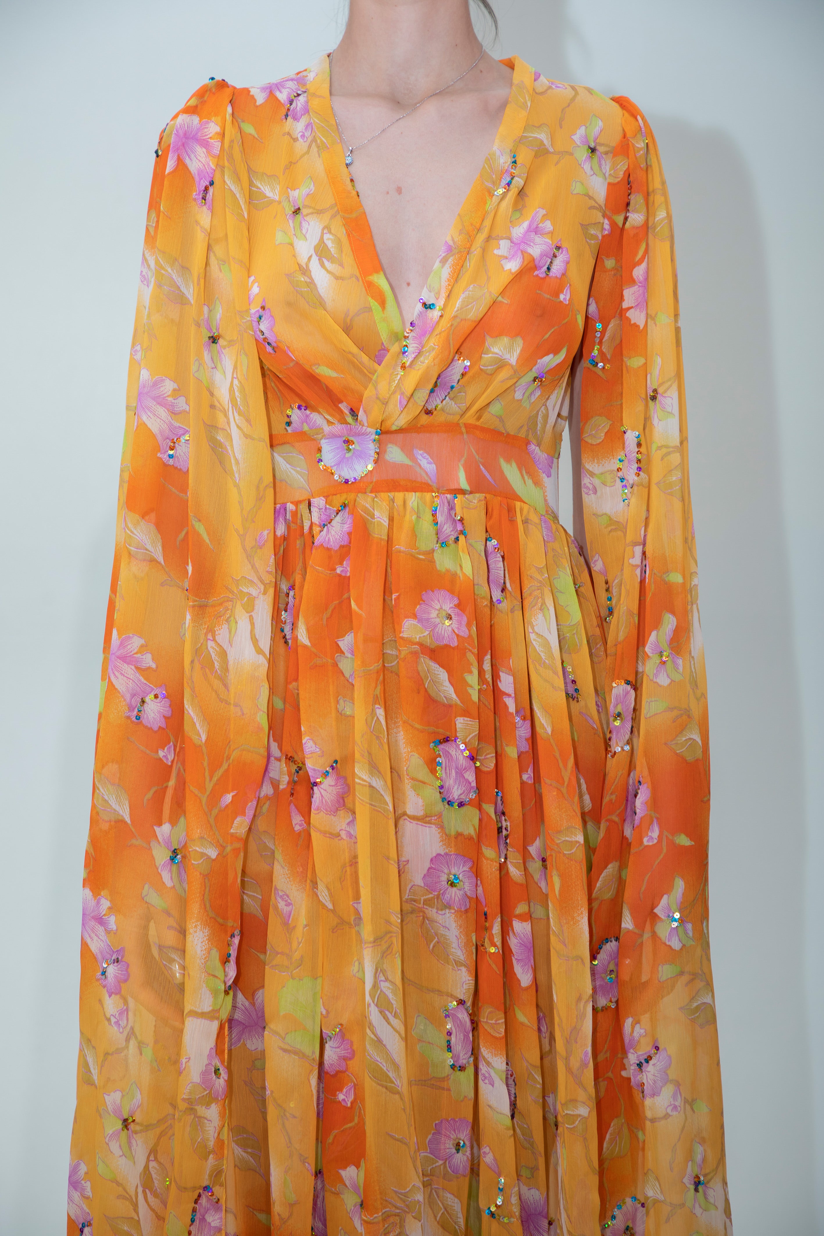 Sunset Bloom Gown