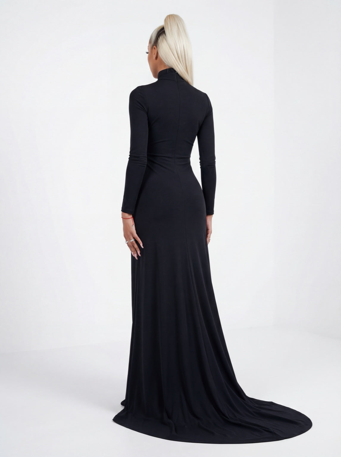 Jersey Maxi Train Dress