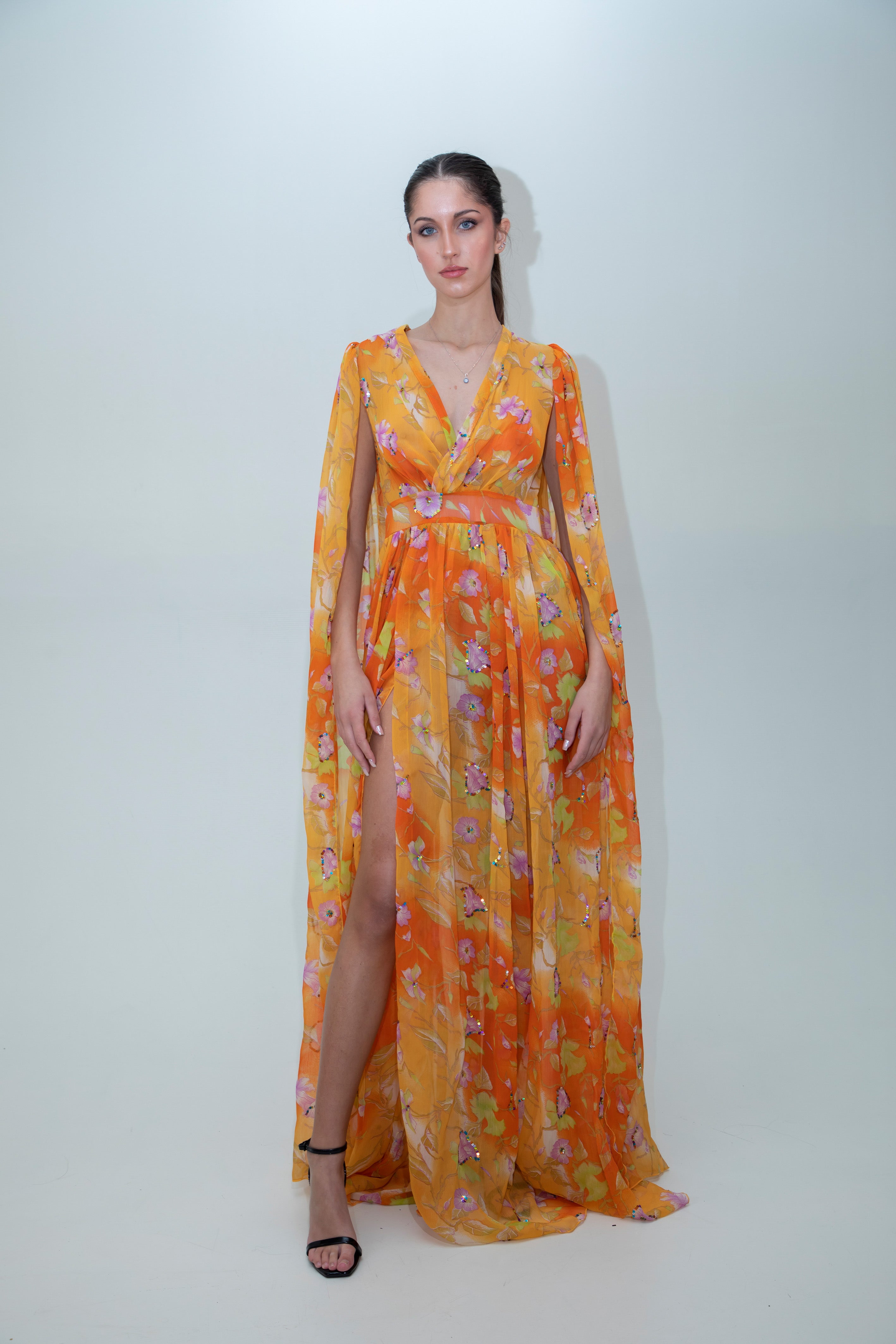 Sunset Bloom Gown