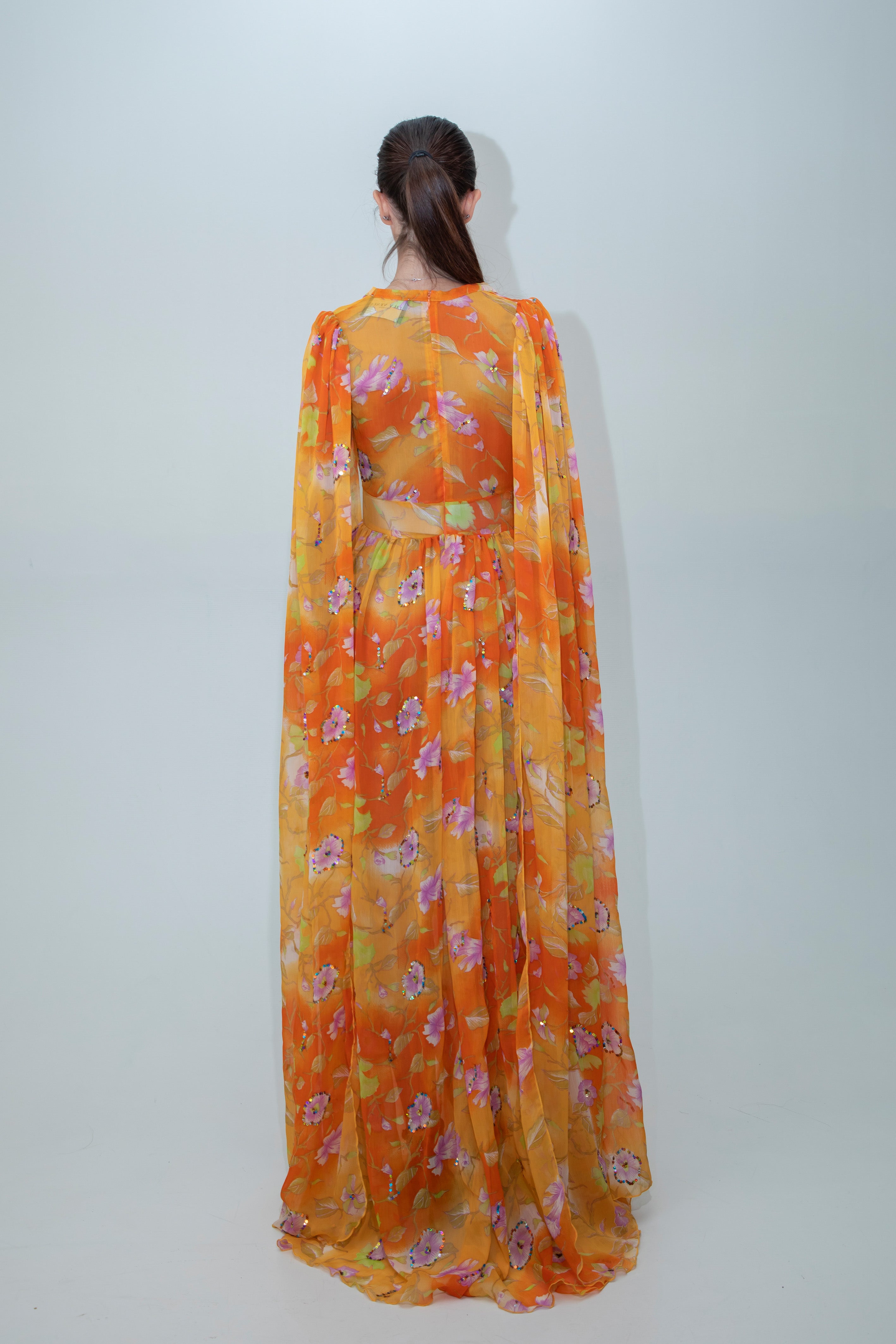 Sunset Bloom Gown